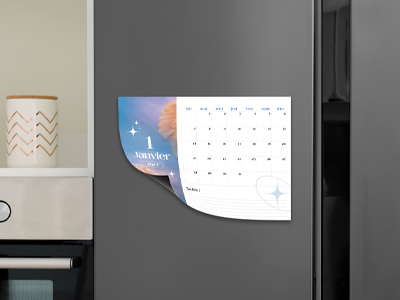 calendrier magnetique frigo 